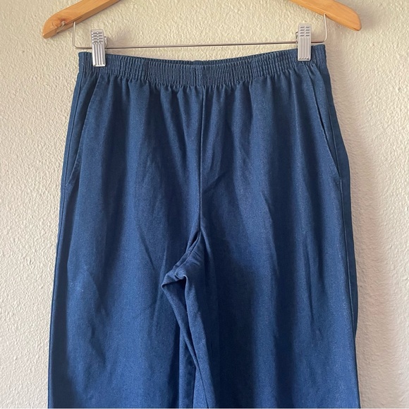 Alfred Dunner Denim Pull-On Casual Trouser Pants Women’s 6 Petite Blue Pockets - Picture 3 of 10